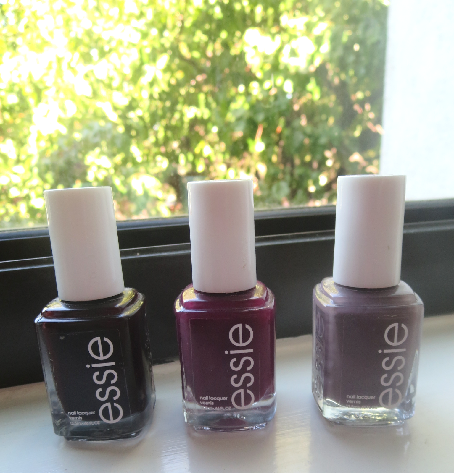 a picture of Essie's Wicked, Bahama Mama and Merino Cool