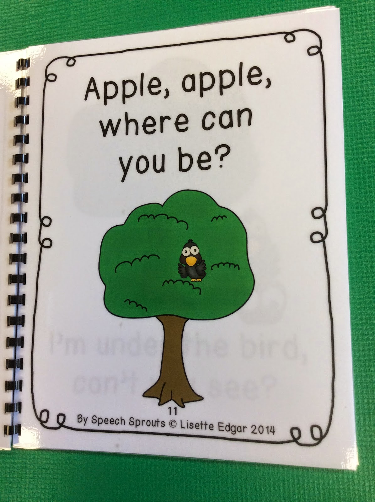 Speech Sprouts Apple Pickin Speech Therapy and a Freebie!