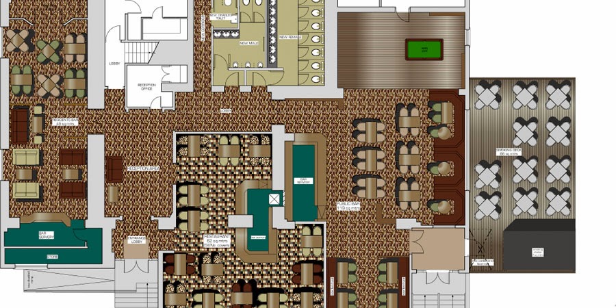Restaurant Design Layout 3d : Cafe interior design collections d plans