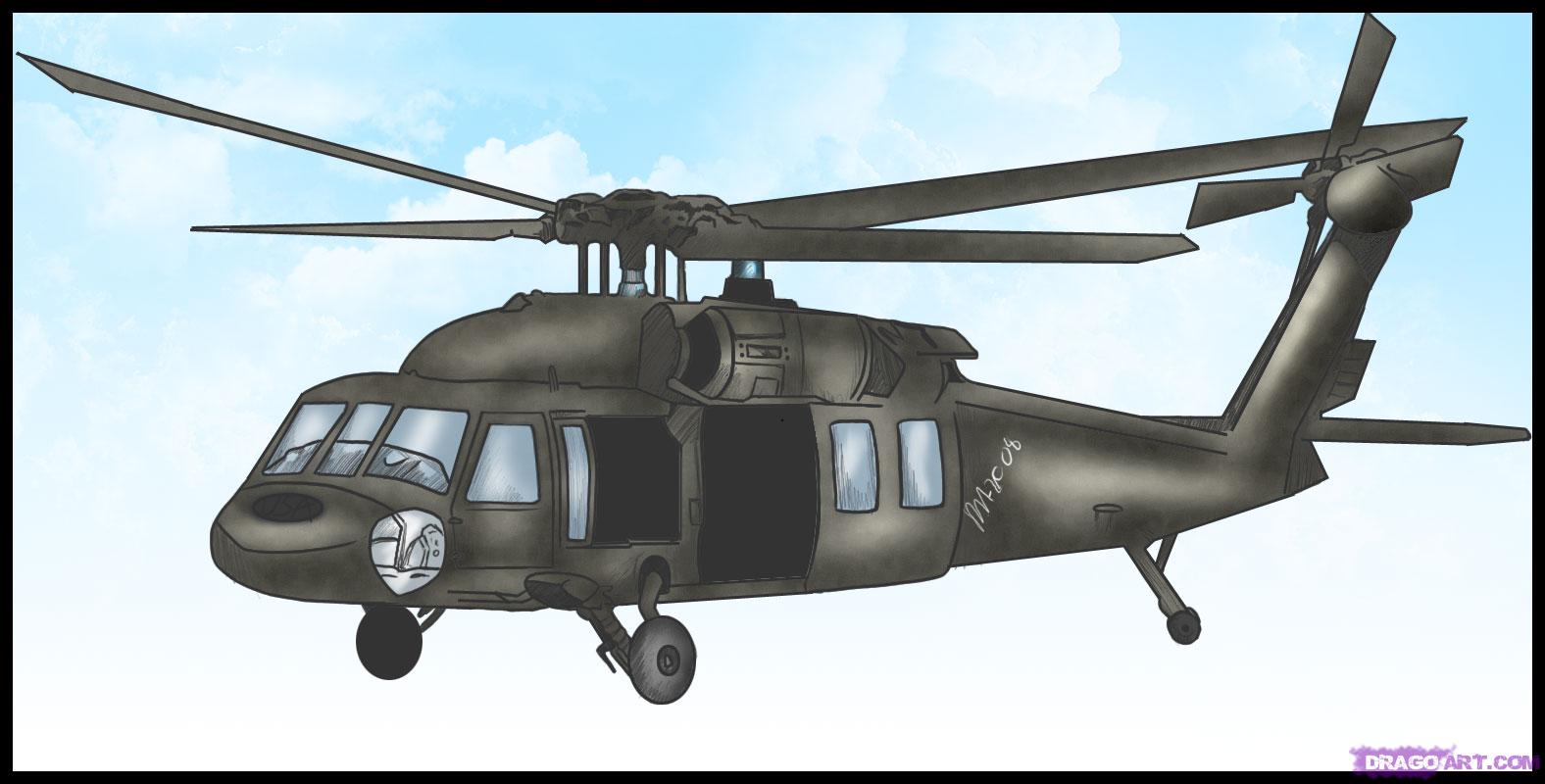 Cartoon Army Helicopter ~ Vehicles Wall