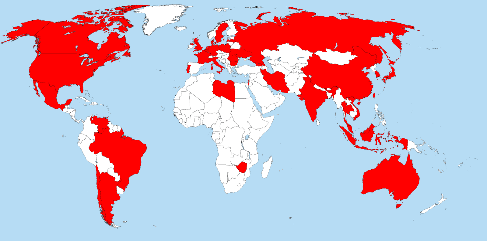 libya malaysia mexico peoples republic of georgia poland portugal romania saint lucia south korea sweden taiwan ukraine u s virgin islands libya malaysia mexico peoples republic of georgia poland portugal romania saint lucia south korea sweden taiwan ukraine u s virgin islands