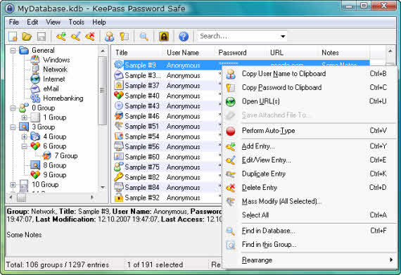 Guarda todas tus contraseñas con KeePass KeePass almacena todas tus contraseñas