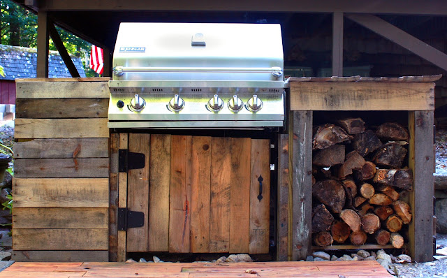 Visibly Moved: Patio and DIY Grill