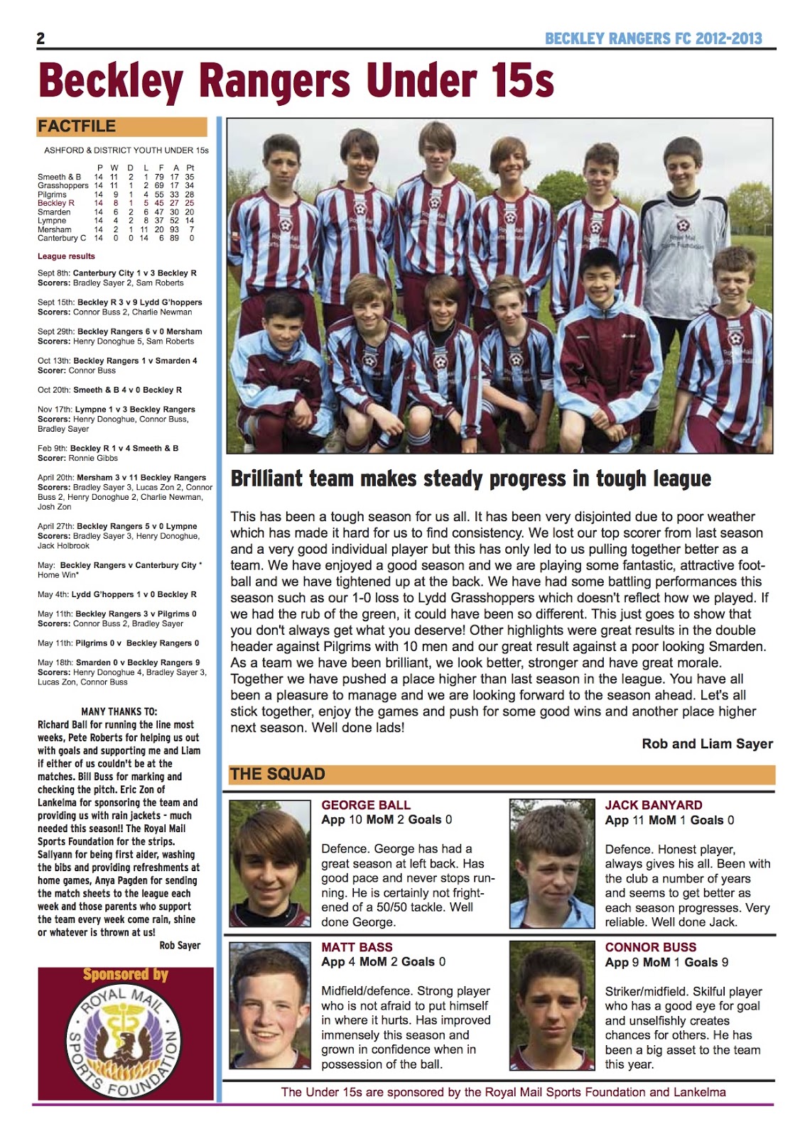Sands Media Services How newspapers can score with kids football