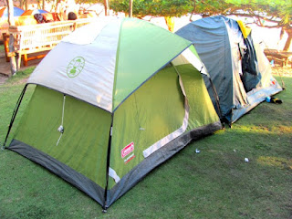 Isla Reta - Rented Tent (color green) Davao City, Samal Island, Island Garden City of Samal, Sta. Cruz, Talicud, Isla Reta Beach Resort, Beaches, Tourist Spot, Davao Delights, Kaputian, Sasa Wharf