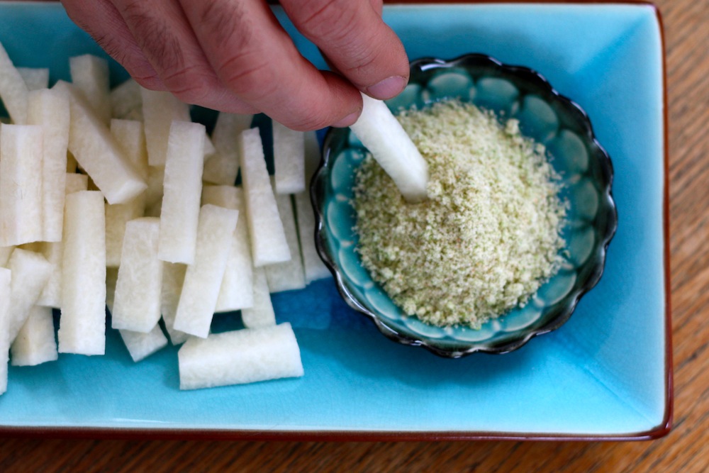 ben and birdy Jicama with Spicy Lime Dipping Salt