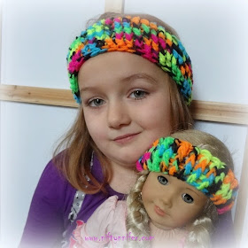 #Crochet Free Crochet Pattern ~Dolly and Me Ear Warmers http://www.niftynnifer.com/2015/01/free-crochet-pattern-dolly-and-me-ear.html #Dolly #EarWarmers