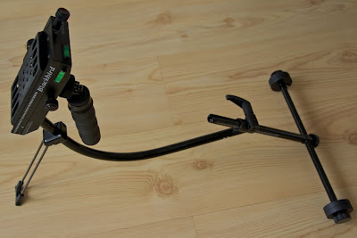 The Blackbird with the resting stand (kickstand) in use