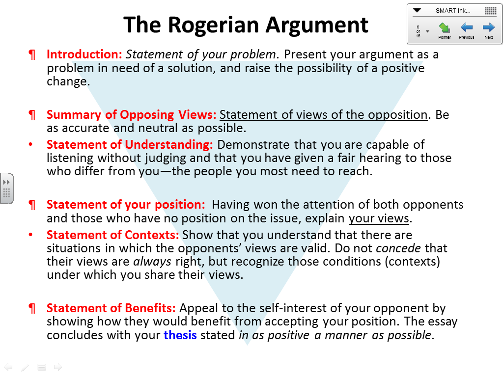 Argumentative style