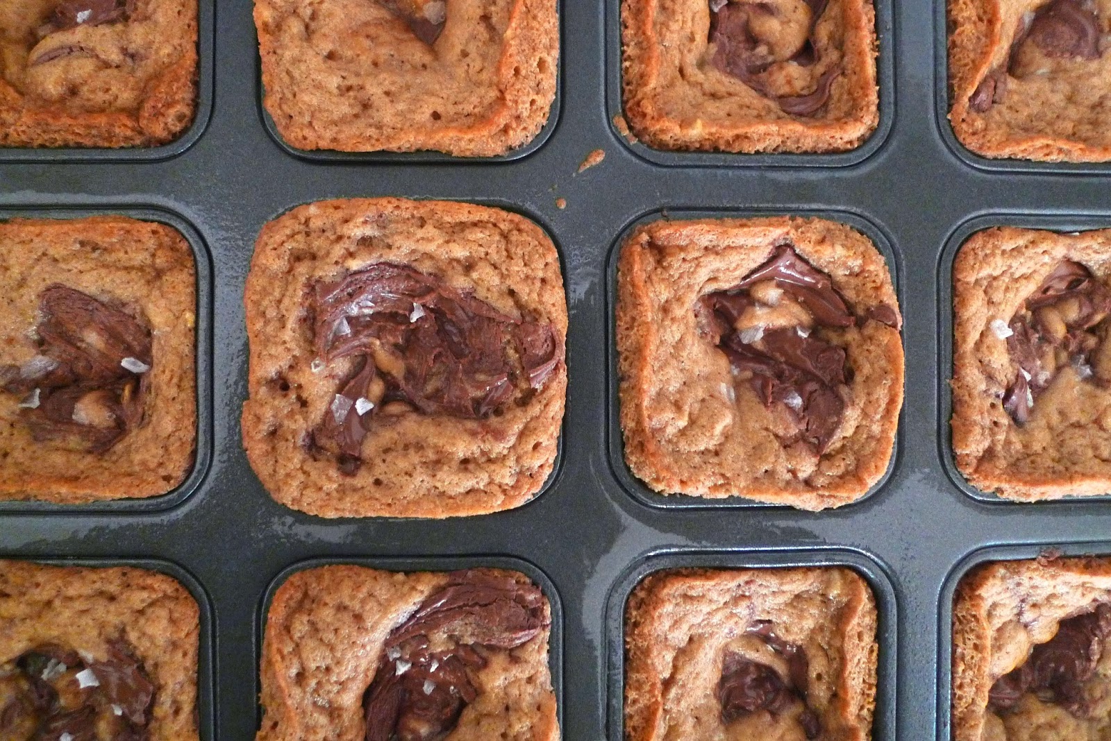 siriously delicious Brown Butter Banana Nutella Bars