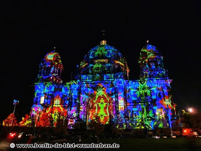 fetival of lights, berlin, illumination, 2013, berliner dom, alexanderplatz, fernsehturm, beleuchtet, lichterglanz, berlin leuchtet