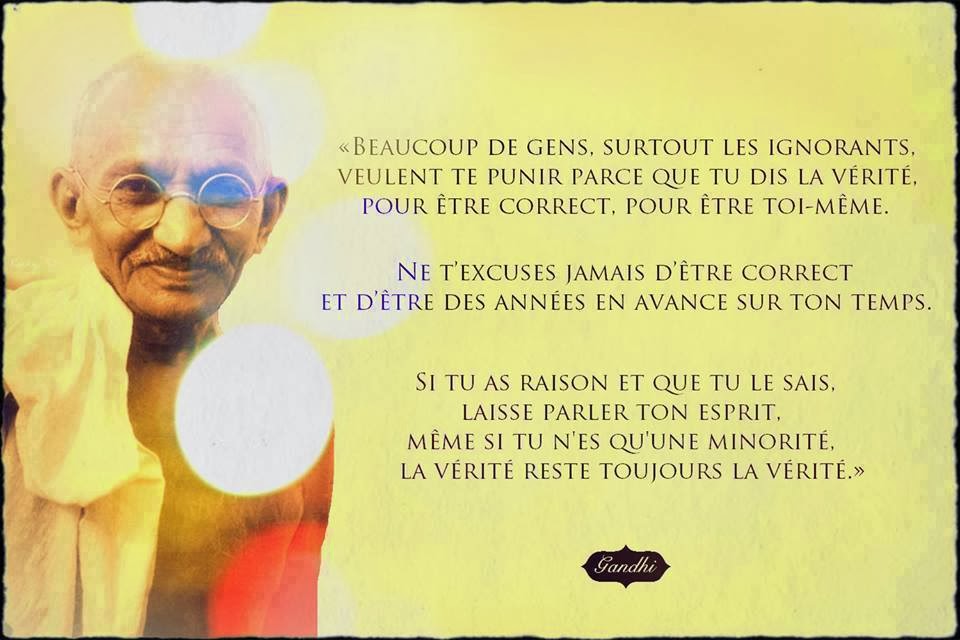 Citations option bonheur Citation de Gandhi sur la vérité Citations option bonheur Citation de Gandhi sur la vérité