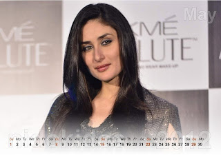 Beautiful Kareena Kapoor Desktop Calendar 2012