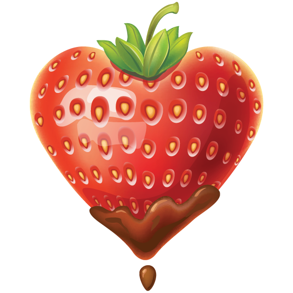 Strawberry Heart Symbols & Emoticons