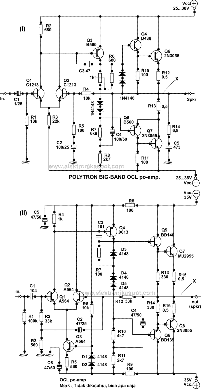 Memperbaiki Amplifier OCL Elektronika Spot