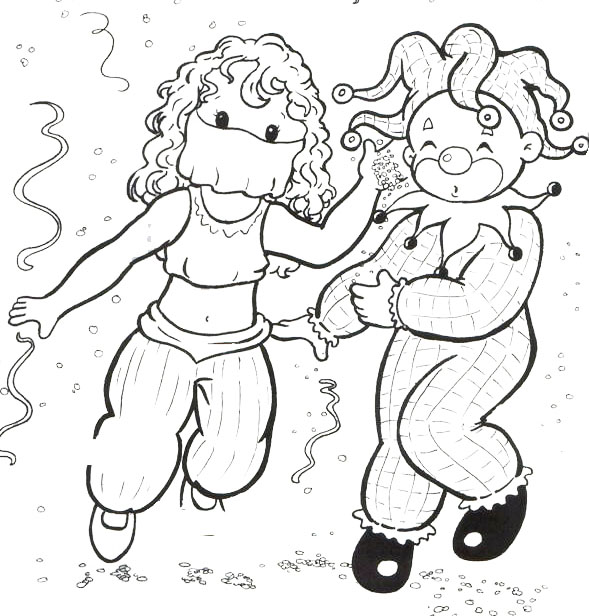 Rayito de Colores: Carnaval para colorear