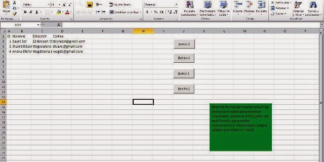 Botones En Excel Para Macros Diet