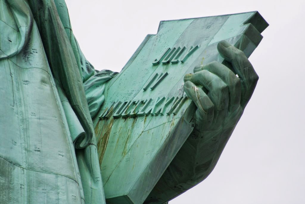 How many spikes are on the Statue of Liberty?