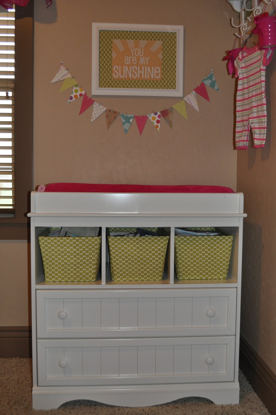 The Little Fabric Blog Project NurseryRecovering Canvas Bins
