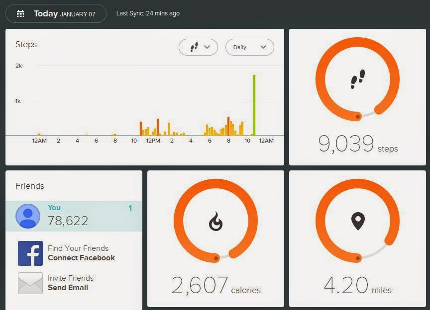 How to set up and sync Fitbit Flex Activity Tracker and Review DWBI
