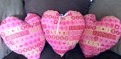 heart shaped pillows