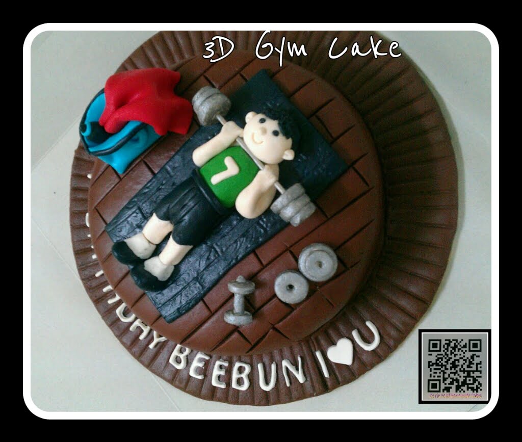 Zairie Homemade Delights: 3D Gym cake