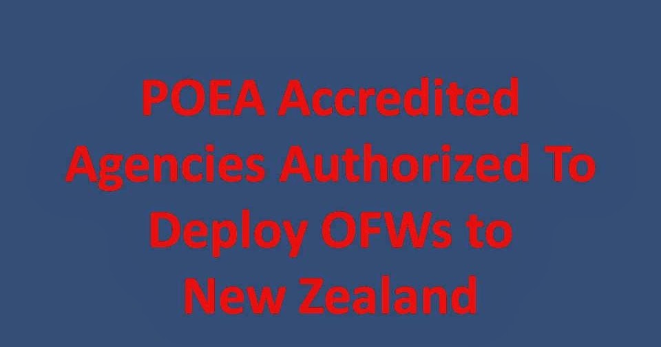 List and Links of POEA Licensed Recruitment Agency for Deployment to