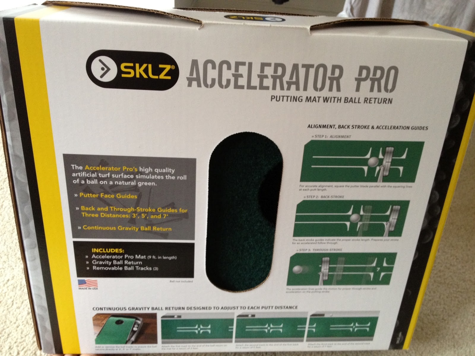 Home Putting Greens Mats Review Guide Sklz Accelerator Pro Home