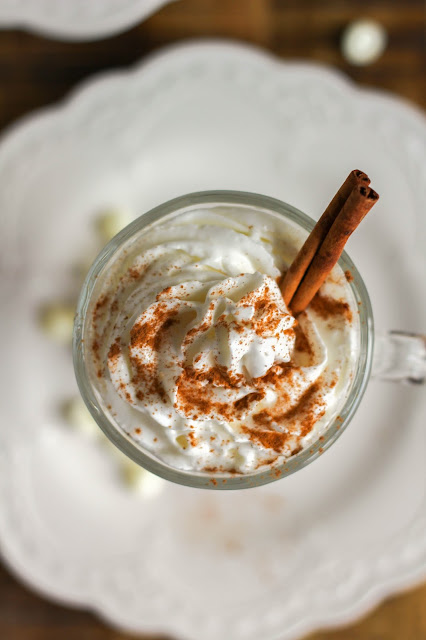 Spiced White Hot Chocolate | The Chef Next Door #MilkMeansMore