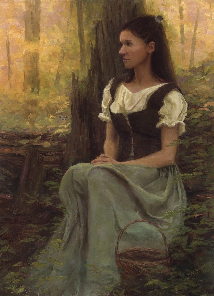 The Catholic Illustrator’s Guild Jason Tako oil paintingWaiting for