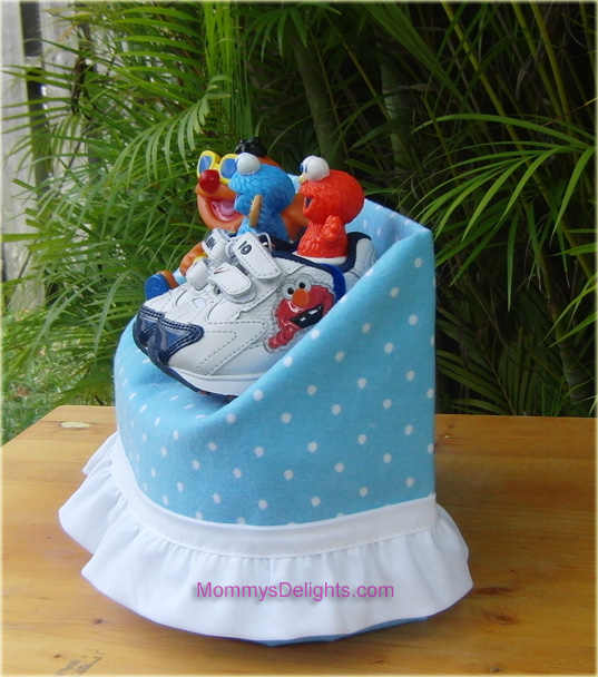 Diaper Cakes and Baby Shower gifts Sesame Street Diaper Chair