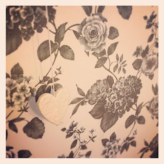Closeup of monotone Floral Wallpaper
