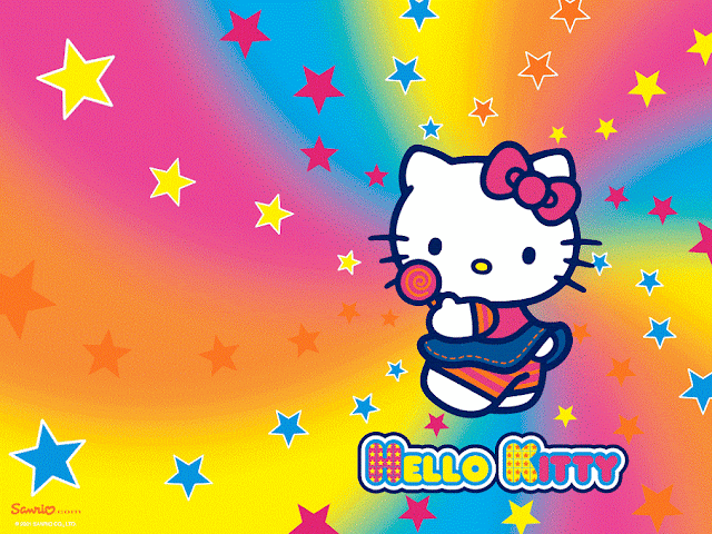129038-Rainbow Hello Kitty HD Wallpaperz