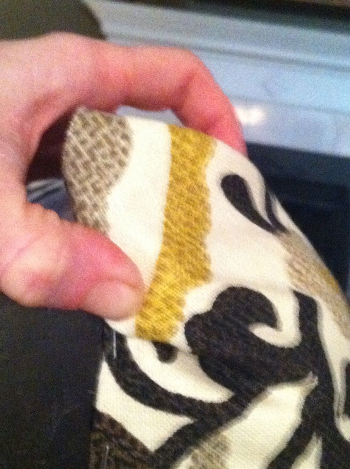 expressive style DIY Recovering a footstool or ottoman