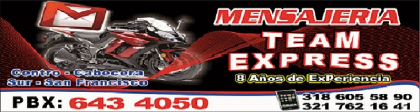 Mensajería Team Express PBX 6434050