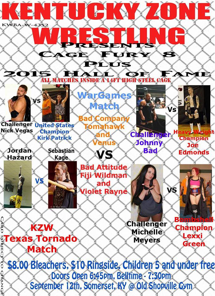 Kentucky Zone Wrestling 9/12 in Somerset, KY Wrestling News Center