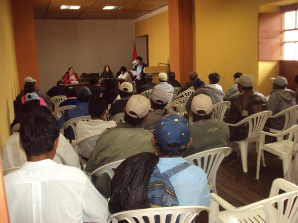 Los trabajos que realiza la Federación Campesina de Cajabamba