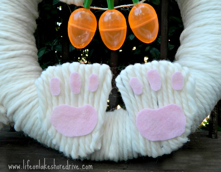 Easter Bunny Wreath Tutorial Life on Lakeshore Drive
