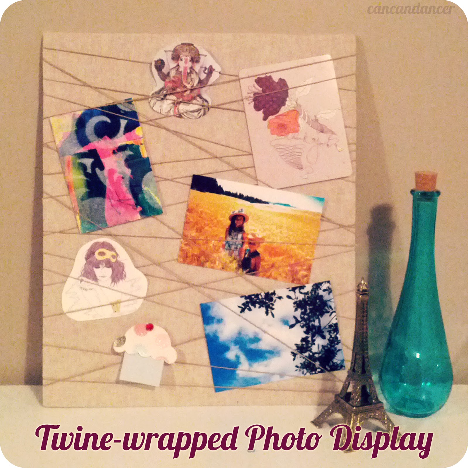 Can Can Dancer Twinewrapped Photo Display