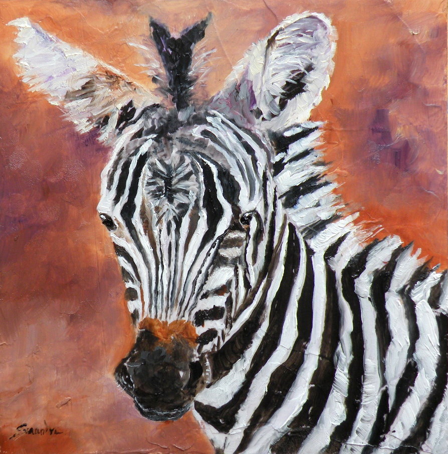 Watercolor Zebra