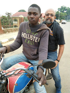 The  " Bodda Bodda " my daily taxi transport in Entebbe.