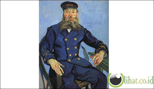 Portrait of Joseph Roulin oleh Vincent van Gogh Portrait of Joseph Roulin oleh Vincent van Gogh