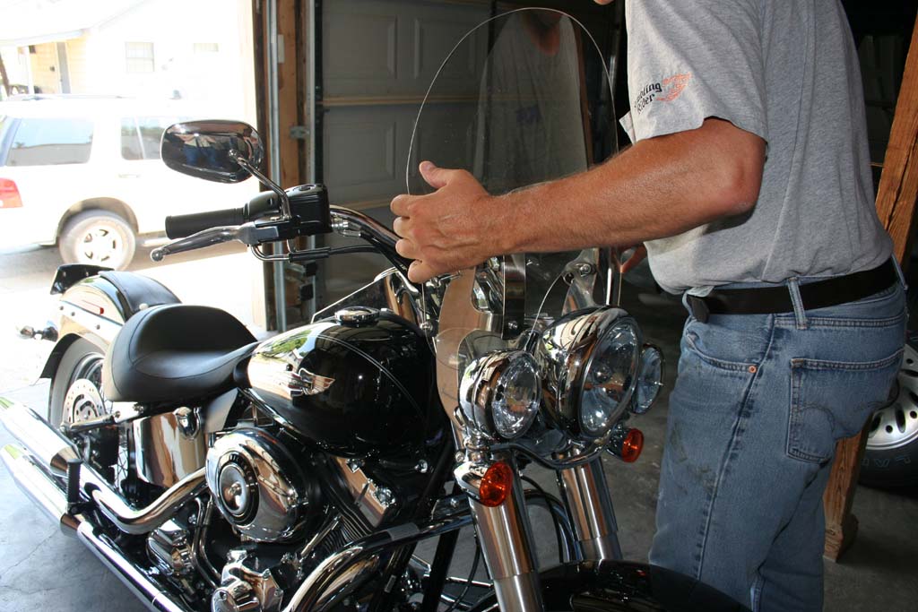 Cutting a Motorcycle Windshield Ride It Wrench It