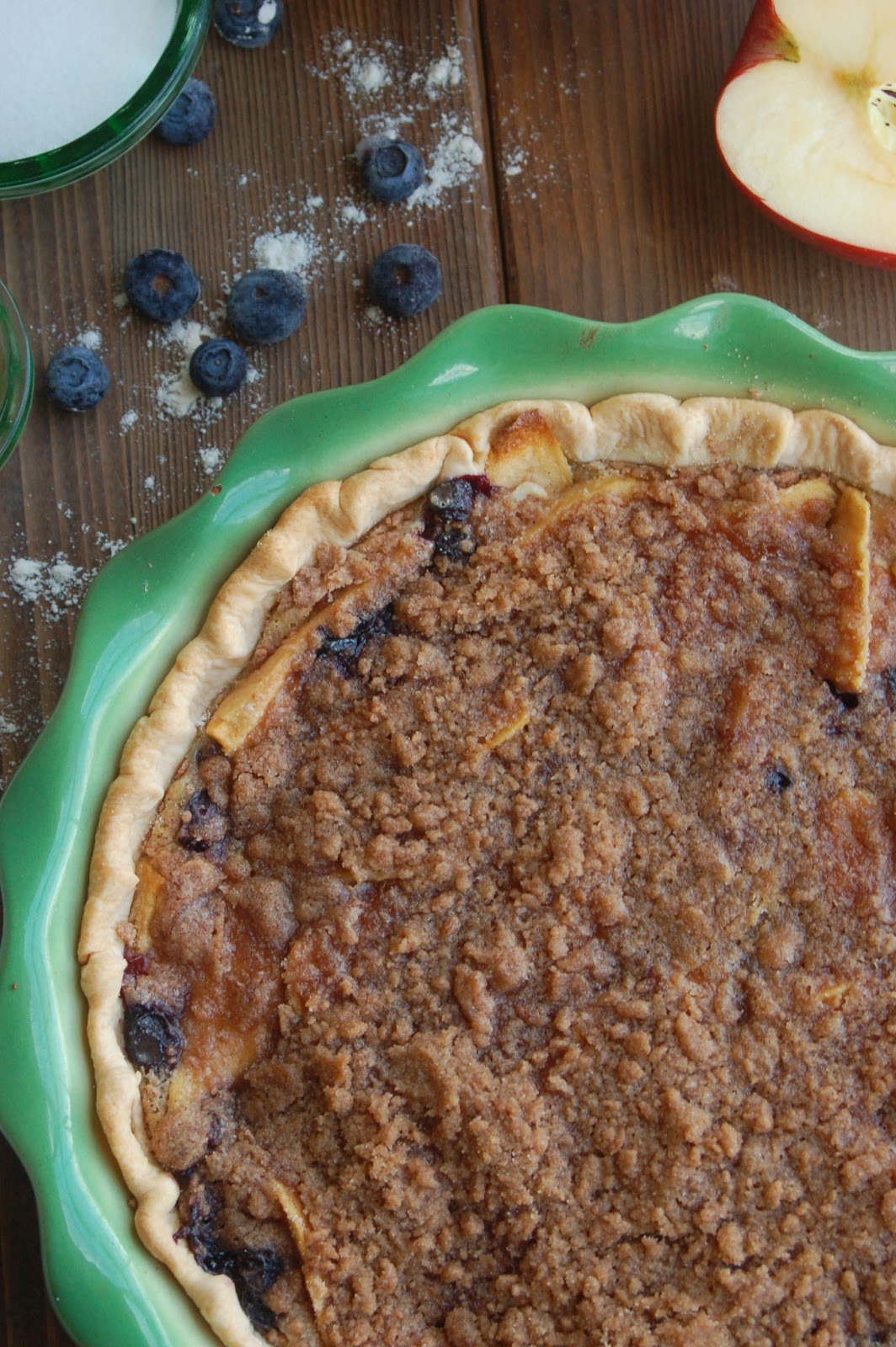 Fairview Farm Sour Cream Red Apple and Blueberry Pie