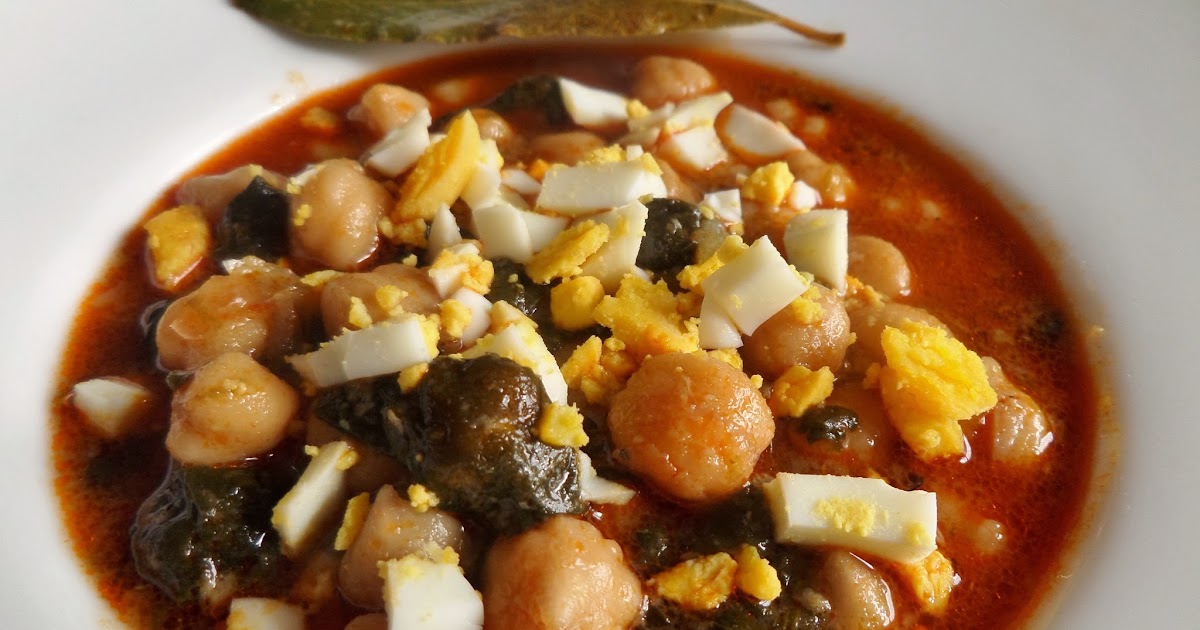 Aprendiendo a Cocinar GUISO DE GARBANZOS CON ESPINACAS