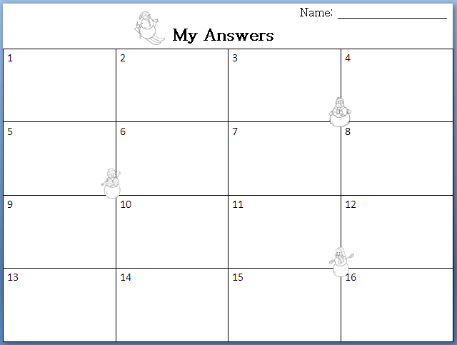 The Elementary Math Maniac: Winter Themed Addition and Subtraction Word