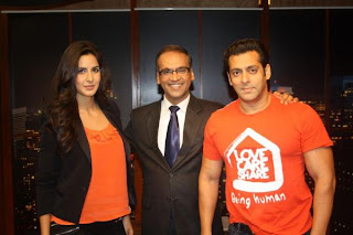 Salman and Katrina at Chat Show to promote their film Ek Tha Tiger