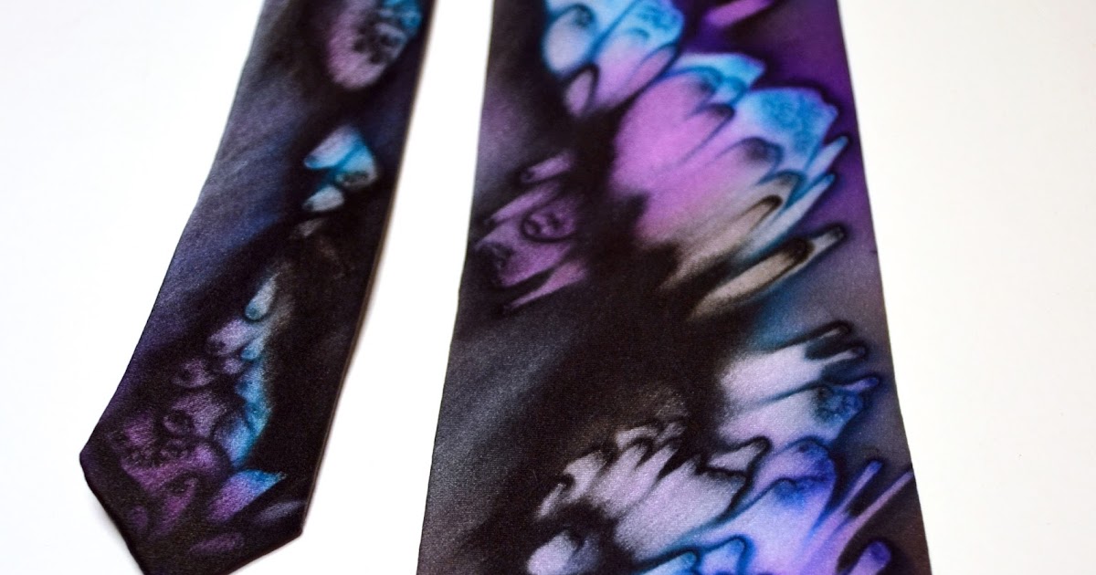 Tangible Daydreams Hand painted silk ties