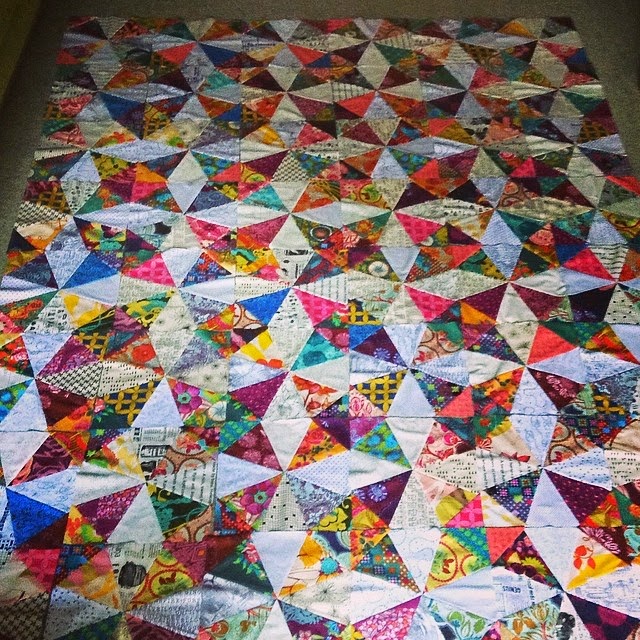 Deb's Doodlings Broken Glass quilt