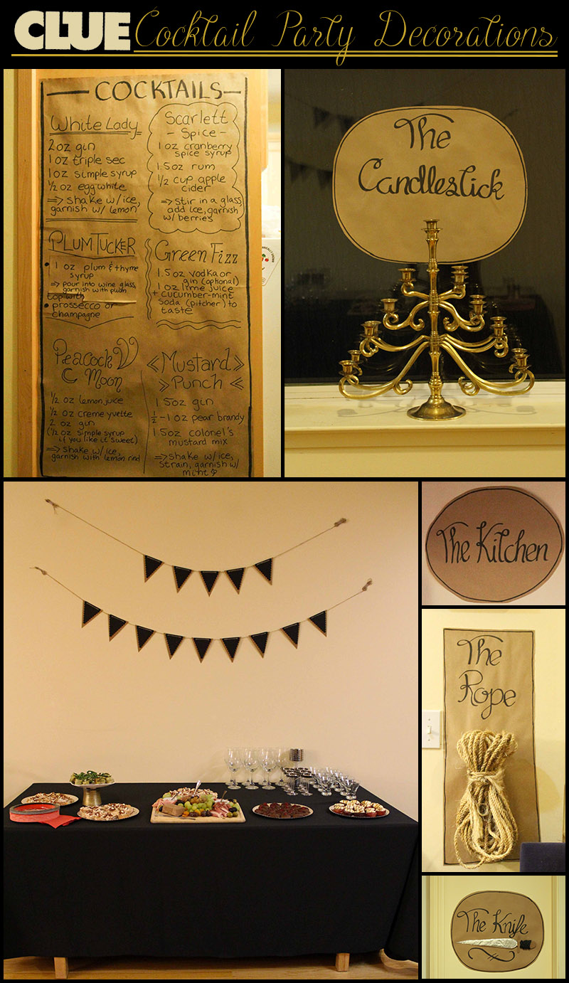 It’s All Geek To Me!: Clue-Themed Cocktail Party
